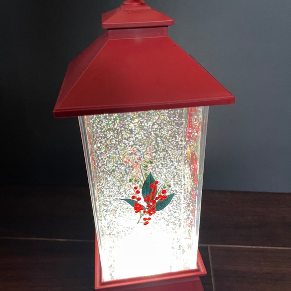 Vintage Ganz cardinal floral light post snow globe. Battery operated. - Picture 4 of 7